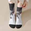 Aotearoa Lawn Bowls Crew Socks Maori Warrior and Silver Fern Sporty Style
