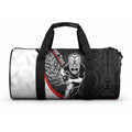 Personalised Aotearoa Lawn Bowls Duffle Bag Maori Warrior and Silver Fern Sporty Style