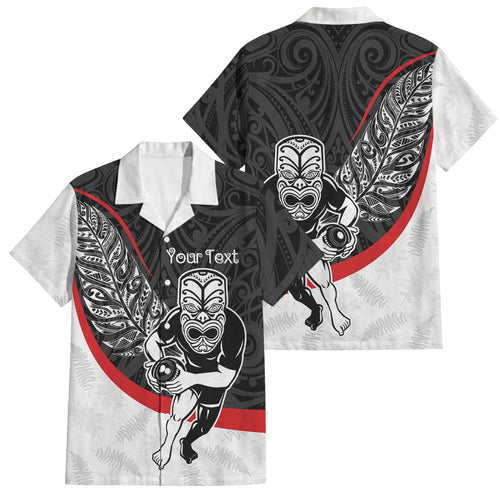 Personalised Aotearoa Lawn Bowls Family Matching Mermaid Dress and Hawaiian Shirt Maori Warrior and Silver Fern Sporty Style