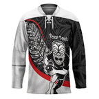Personalised Aotearoa Lawn Bowls Hockey Jersey Maori Warrior and Silver Fern Sporty Style