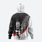 Personalised Aotearoa Lawn Bowls Hoodie Maori Warrior and Silver Fern Sporty Style
