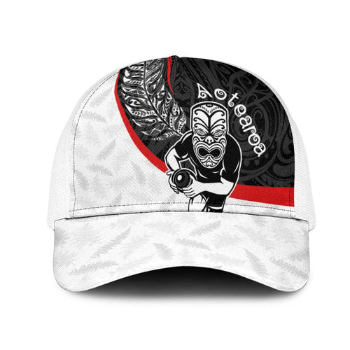 Aotearoa Lawn Bowls Mesh Trucker Cap Maori Warrior and Silver Fern Sporty Style