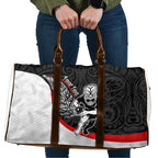 Personalised Aotearoa Lawn Bowls Travel Bag Maori Warrior and Silver Fern Sporty Style