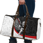 Personalised Aotearoa Lawn Bowls Travel Bag Maori Warrior and Silver Fern Sporty Style