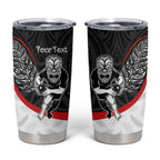Personalised Aotearoa Lawn Bowls Tumbler Cup Maori Warrior and Silver Fern Sporty Style