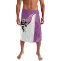 Aotearoa Lawn Bowls Lavalava Maori Warrior and Silver Fern Sporty Style Pink