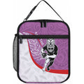 Personalised Aotearoa Lawn Bowls Lunch Bag Maori Warrior and Silver Fern Sporty Style Pink