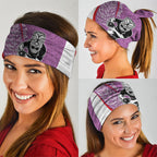 Personalised Aotearoa Lawn Bowls Neck Gaiter Maori Warrior and Silver Fern Sporty Style Pink
