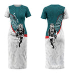 Personalised Aotearoa Lawn Bowls Couples Matching Short Sleeve Bodycon Dress and Hawaiian Shirt Maori Warrior and Silver Fern Sporty Style Teal