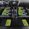 Aotearoa and Australia Lawn Bowls Car Mats Maori Fern and Aboriginal Pattern