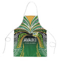 Cook Islands Rugby League Apron Avaiki Tatau Tribal Motifs Black Color - Aussie Hoodie