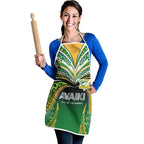 Cook Islands Rugby League Apron Avaiki Tatau Tribal Motifs Black Color - Aussie Hoodie