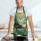 Cook Islands Rugby League Apron Avaiki Tatau Tribal Motifs Black Color - Aussie Hoodie