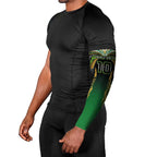 Custom Cook Islands Rugby League Arm Sleeves Avaiki Tatau Tribal Motifs Black Color - Aussie Hoodie