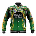 Custom Cook Islands Rugby League Baseball Jacket Avaiki Tatau Tribal Motifs Black Color - Aussie Hoodie