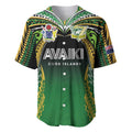 Custom Cook Islands Rugby League Baseball Jersey Avaiki Tatau Tribal Motifs Black Color - Aussie Hoodie