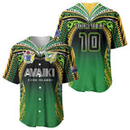 Custom Cook Islands Rugby League Baseball Jersey Avaiki Tatau Tribal Motifs Black Color - Aussie Hoodie