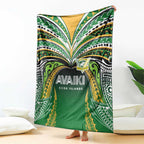 Cook Islands Rugby League Blanket Avaiki Tatau Tribal Motifs Black Color - Aussie Hoodie