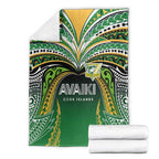 Cook Islands Rugby League Blanket Avaiki Tatau Tribal Motifs Black Color - Aussie Hoodie