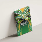 Cook Islands Rugby League Canvas Wall Art Avaiki Tatau Tribal Motifs Black Color - Aussie Hoodie