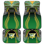 Custom Cook Islands Rugby League Car Mats Avaiki Tatau Tribal Motifs Black Color - Aussie Hoodie