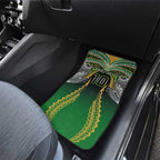 Custom Cook Islands Rugby League Car Mats Avaiki Tatau Tribal Motifs Black Color - Aussie Hoodie