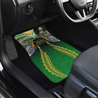 Custom Cook Islands Rugby League Car Mats Avaiki Tatau Tribal Motifs Black Color - Aussie Hoodie