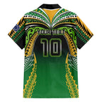 Custom Cook Islands Rugby League Family Matching Mermaid Dress and Hawaiian Shirt Avaiki Tatau Tribal Motifs Black Color - Aussie Hoodie