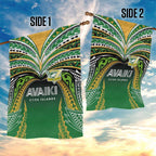 Cook Islands Rugby League Garden Flag Avaiki Tatau Tribal Motifs Black Color - Aussie Hoodie