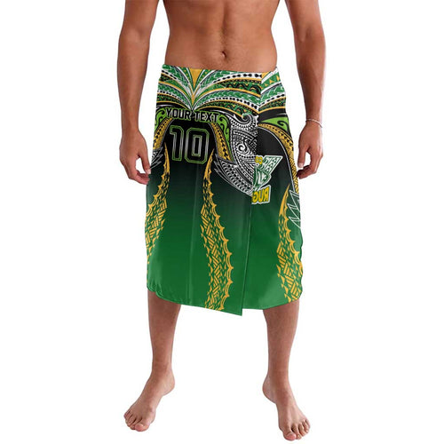 Custom Cook Islands Rugby League Lavalava Avaiki Tatau Tribal Motifs Black Color - Aussie Hoodie