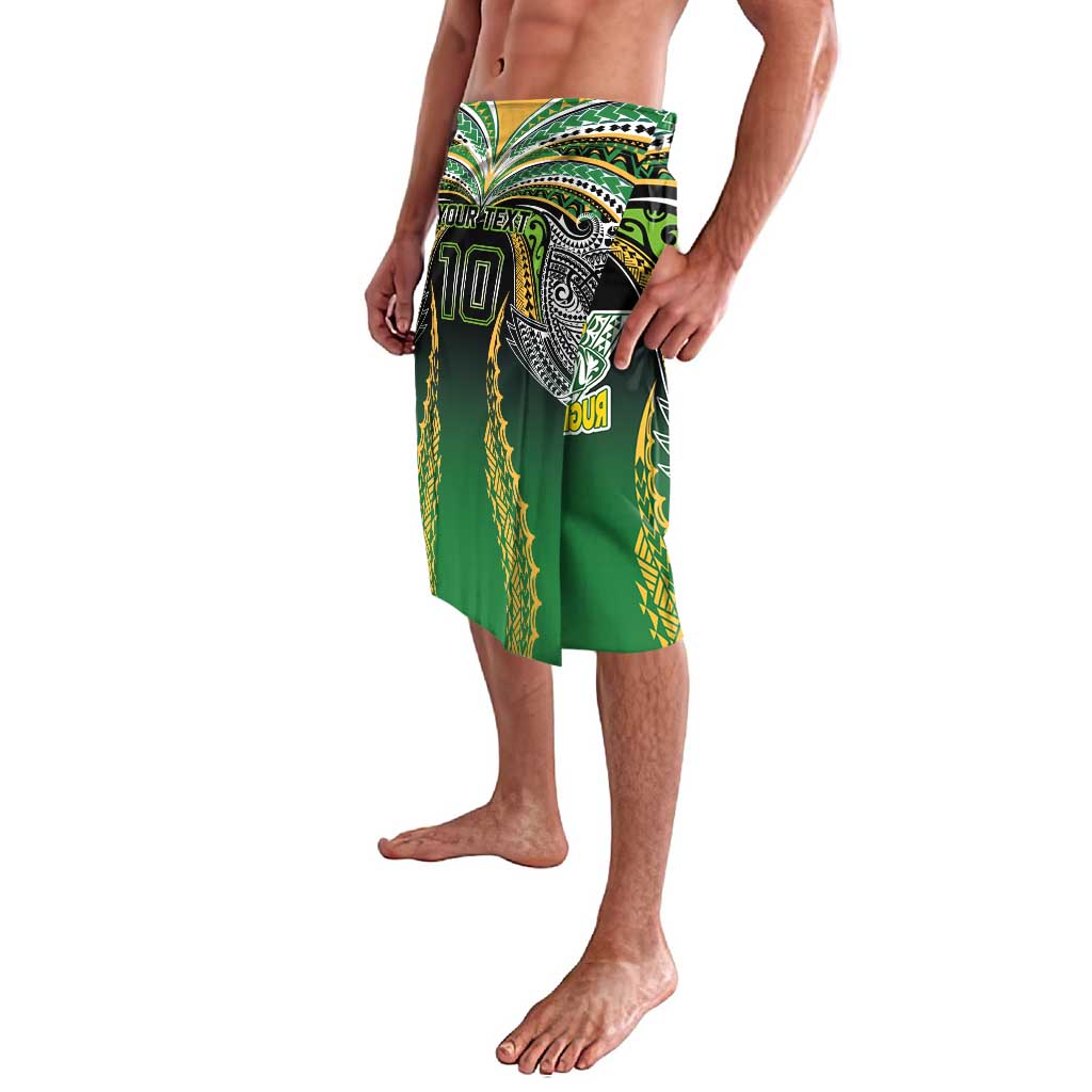 Custom Cook Islands Rugby League Lavalava Avaiki Tatau Tribal Motifs Black Color - Aussie Hoodie