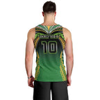 Custom Cook Islands Rugby League Men Tank Top Avaiki Tatau Tribal Motifs Black Color - Aussie Hoodie
