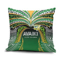 Cook Islands Rugby League Pillow Cover Avaiki Tatau Tribal Motifs Black Color - Aussie Hoodie
