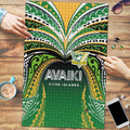 Cook Islands Rugby League Puzzle Avaiki Tatau Tribal Motifs Black Color - Aussie Hoodie