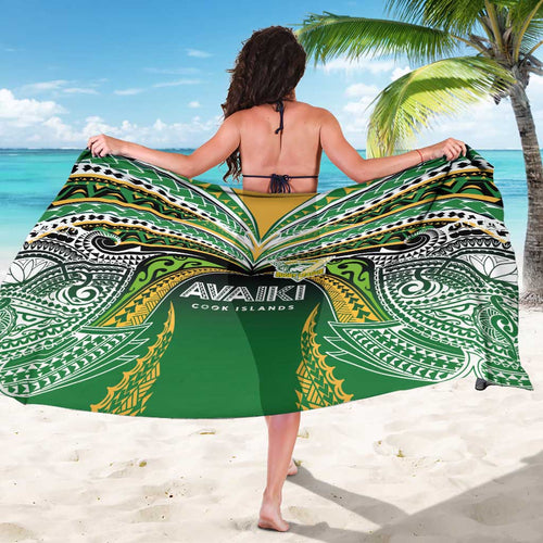 Cook Islands Rugby League Sarong Avaiki Tatau Tribal Motifs Black Color - Aussie Hoodie
