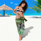 Cook Islands Rugby League Sarong Avaiki Tatau Tribal Motifs Black Color - Aussie Hoodie