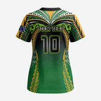 Custom Cook Islands Rugby League Scrub Top Avaiki Tatau Tribal Motifs Black Color - Aussie Hoodie