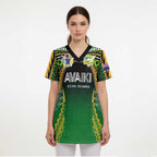 Custom Cook Islands Rugby League Scrub Top Avaiki Tatau Tribal Motifs Black Color - Aussie Hoodie