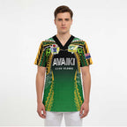 Custom Cook Islands Rugby League Scrub Top Avaiki Tatau Tribal Motifs Black Color - Aussie Hoodie