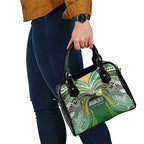 Cook Islands Rugby League Shoulder Handbag Avaiki Tatau Tribal Motifs Black Color - Aussie Hoodie
