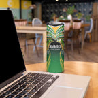 Custom Cook Islands Rugby League Skinny Tumbler Avaiki Tatau Tribal Motifs Black Color - Aussie Hoodie
