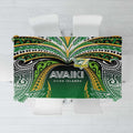 Cook Islands Rugby League Tablecloth Avaiki Tatau Tribal Motifs Black Color - Aussie Hoodie