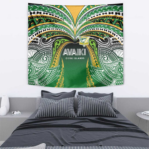 Cook Islands Rugby League Tapestry Avaiki Tatau Tribal Motifs Black Color - Aussie Hoodie