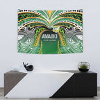 Cook Islands Rugby League Tapestry Avaiki Tatau Tribal Motifs Black Color - Aussie Hoodie