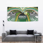 Cook Islands Rugby League Tapestry Avaiki Tatau Tribal Motifs Black Color - Aussie Hoodie