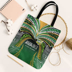 Cook Islands Rugby League Tote Bag Avaiki Tatau Tribal Motifs Black Color - Aussie Hoodie