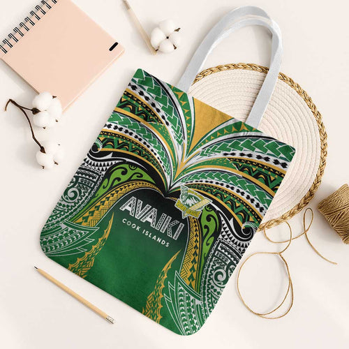 Cook Islands Rugby League Tote Bag Avaiki Tatau Tribal Motifs Black Color - Aussie Hoodie