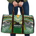 Cook Islands Rugby League Travel Bag Avaiki Tatau Tribal Motifs Black Color - Aussie Hoodie