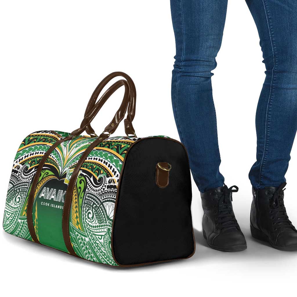 Cook Islands Rugby League Travel Bag Avaiki Tatau Tribal Motifs Black Color - Aussie Hoodie