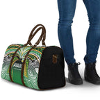 Cook Islands Rugby League Travel Bag Avaiki Tatau Tribal Motifs Black Color - Aussie Hoodie